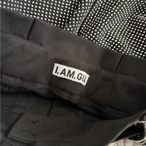 I.AM.GIA Arora Black Embellished Metallic Pleated Maxi Skirt with Belt Size M/8 - Picture 10 of 12